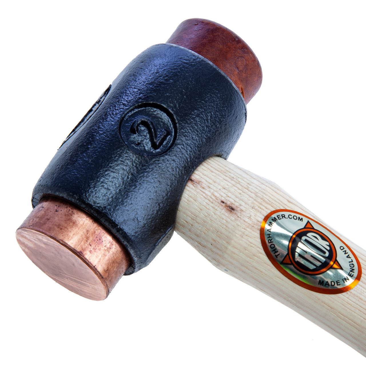 Thor Copper & Hide Hammer Size 2 (38mm) Wood Handle 1070G 03-212