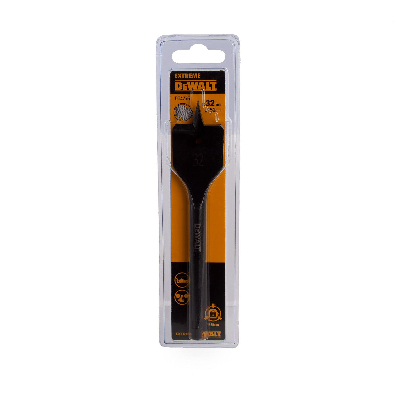 Dewalt Extreme Impact Flat Wood Drill Bit 32 x 152mm DT4775