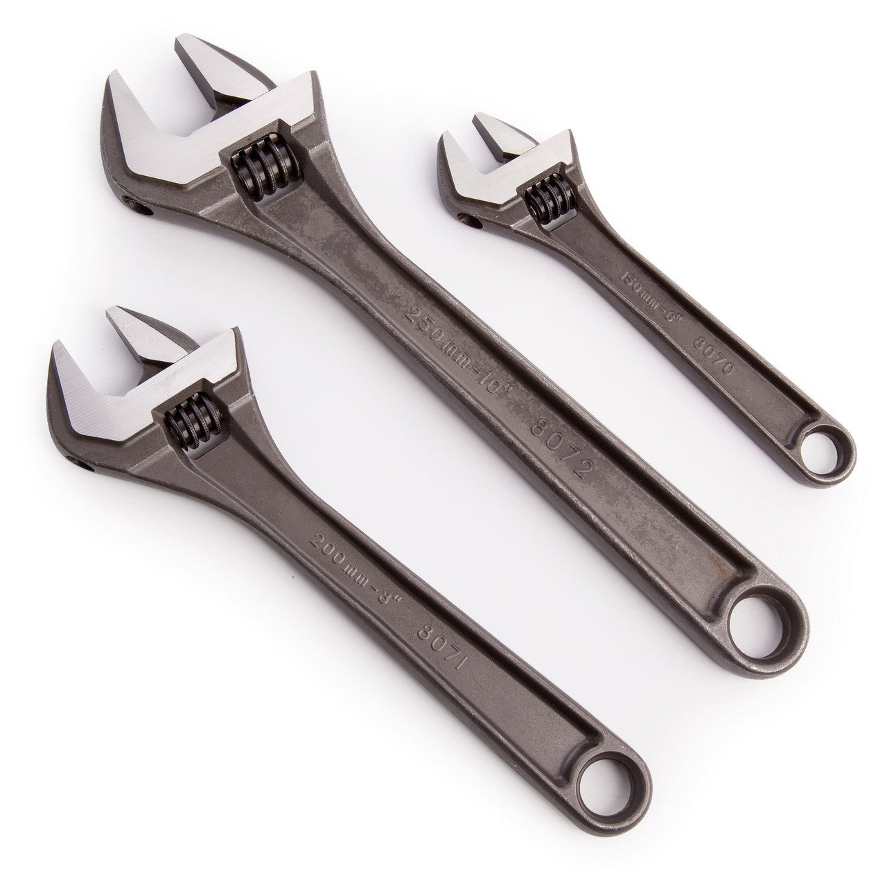 Bahco 80 Series Adjustable Wrench Set 3 Piece Size 155, 200 & 255mm ADJUST3