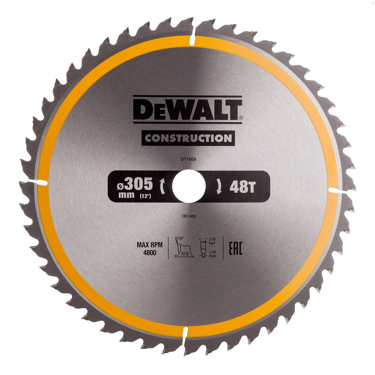 Dewalt Construction Circular Saw Blade 305 x 30mm x 48T DT1959