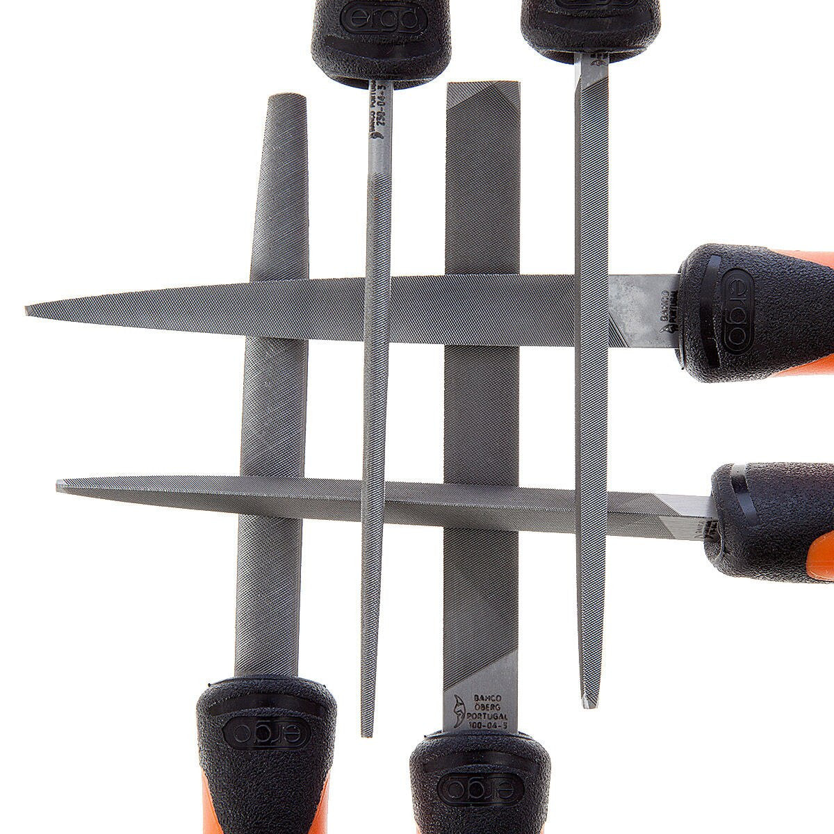 Bahco Engineers Files 100mm Set of 6 Comfort Grip & Plastic Wallet 1-476-04-3-2