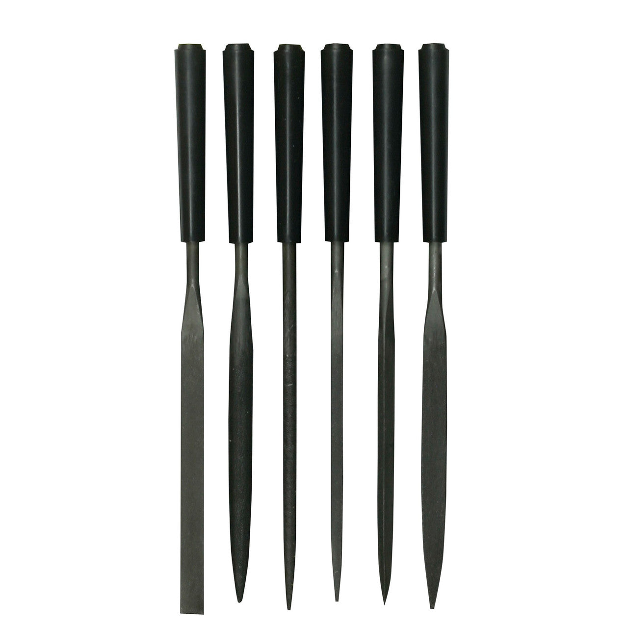 Stanley 6in Needle File Set 6 Piece Comfort Grip & Plastic Wallet 0-22-500