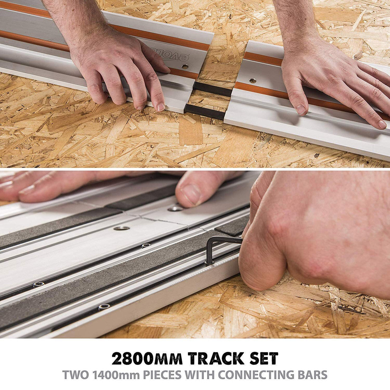 Evolution Circular Saw Track 1400mm Pack Of 2 Fits Most Models ST2800