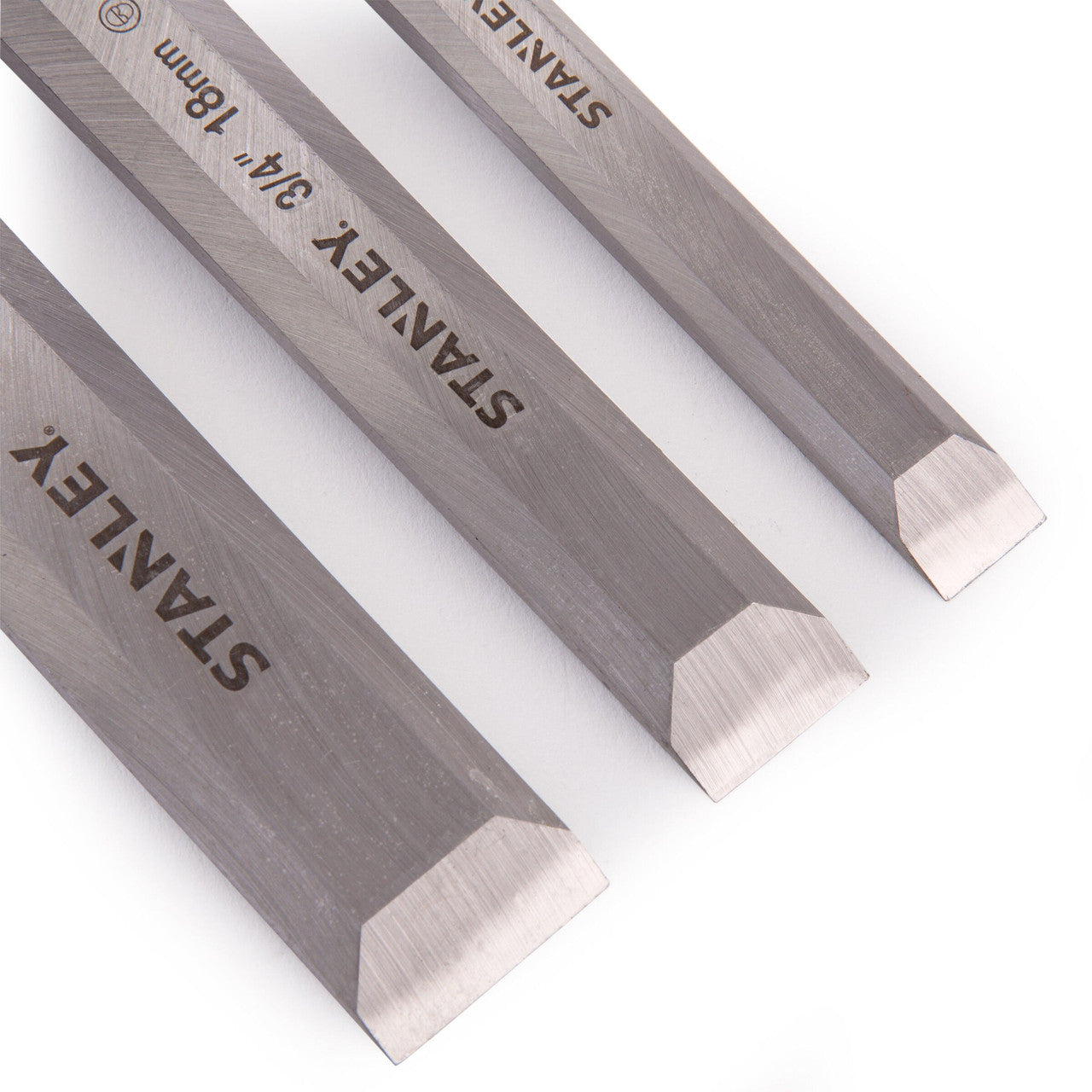 Stanley Bevel Edge Wood Chisel Set of 3 12mm, 18mm and 25mm 0-16-128 5002