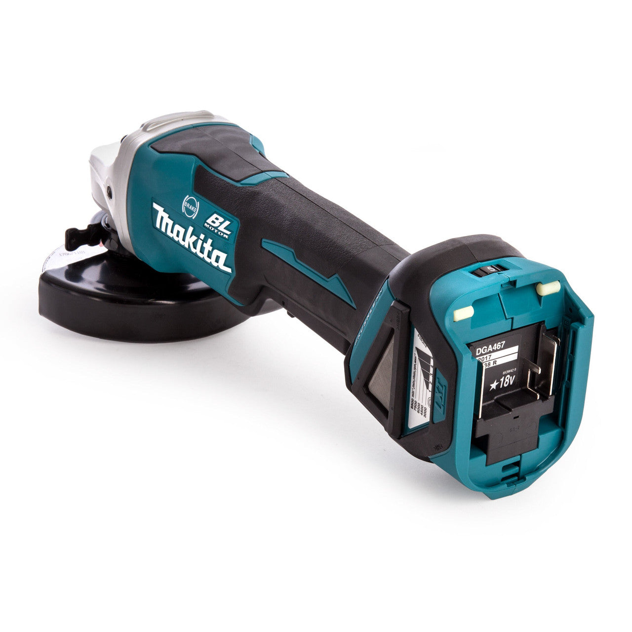Makita Angle Grinder 18V LXT 4.5 inch/115mm Brushless Body Only DGA467Z