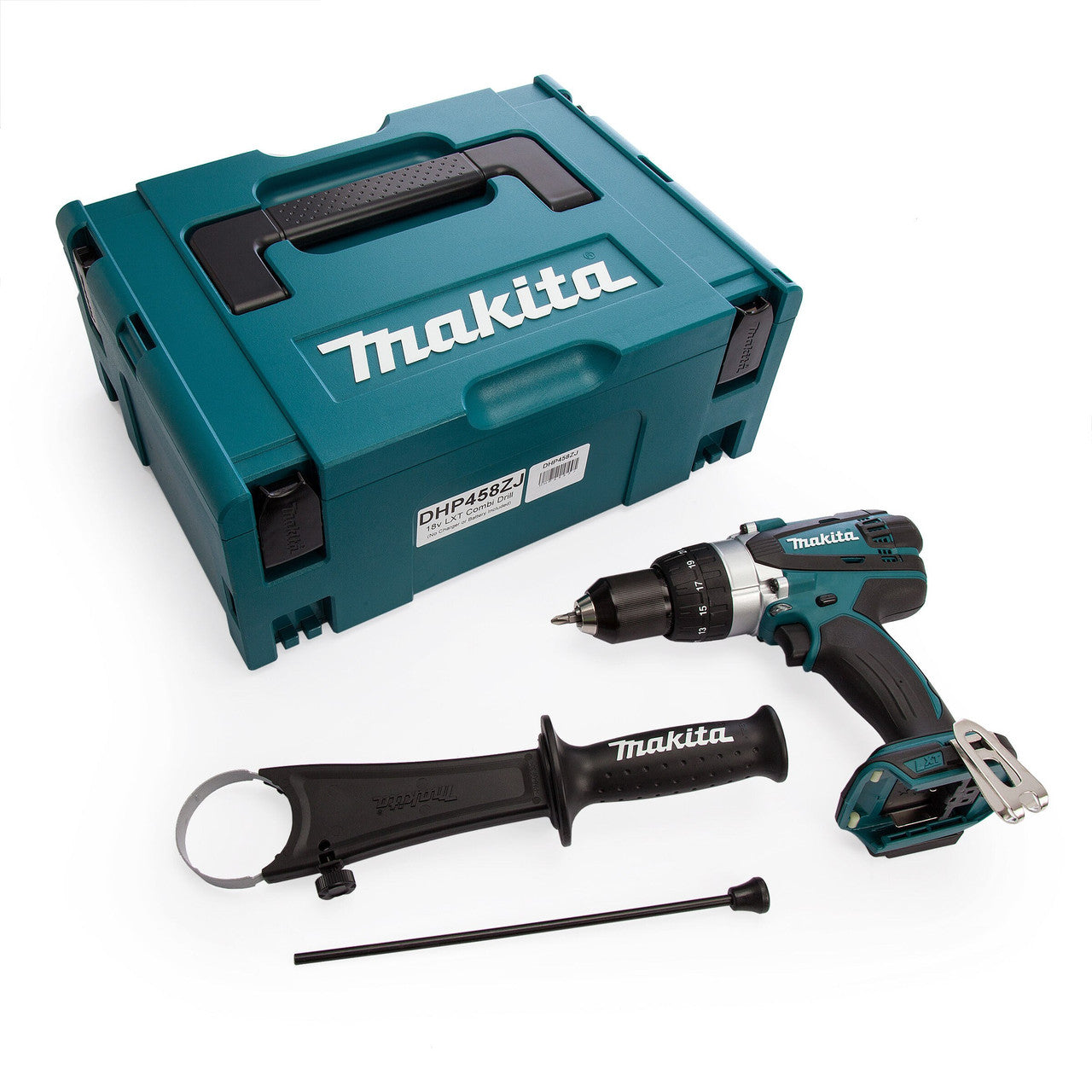 Makita 18V LXT Combi Drill Body Only in MakPac Case Compact design DHP458ZJ