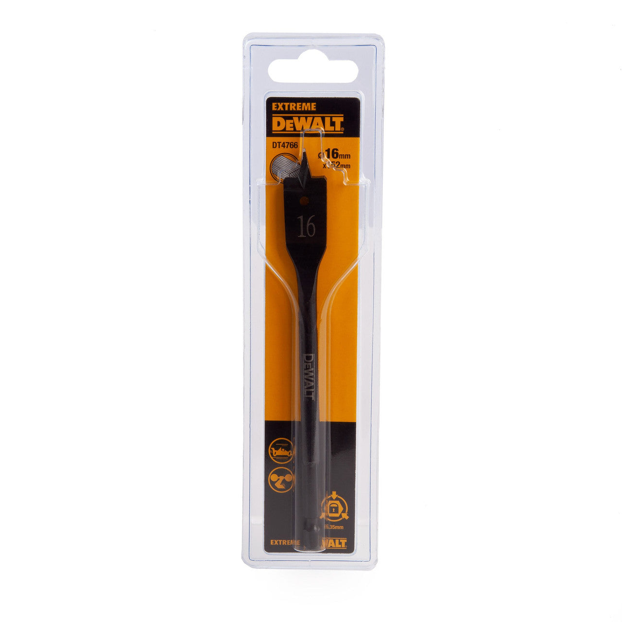 Dewalt Extreme Impact Flat Wood Drill Bit 16 x 152mm DT4766