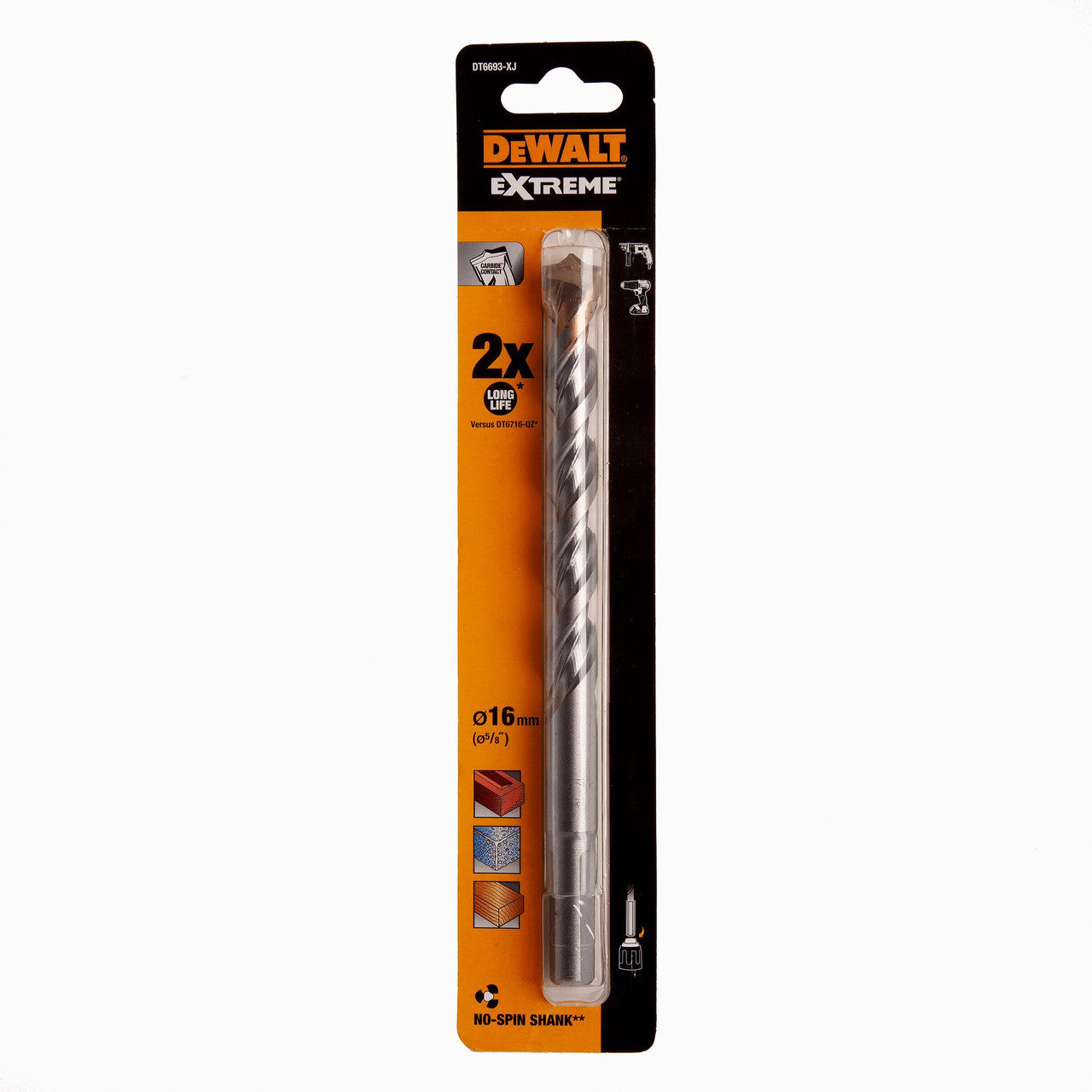Dewalt Extreme Masonry Drill Bit 16 x 200mm DT6693