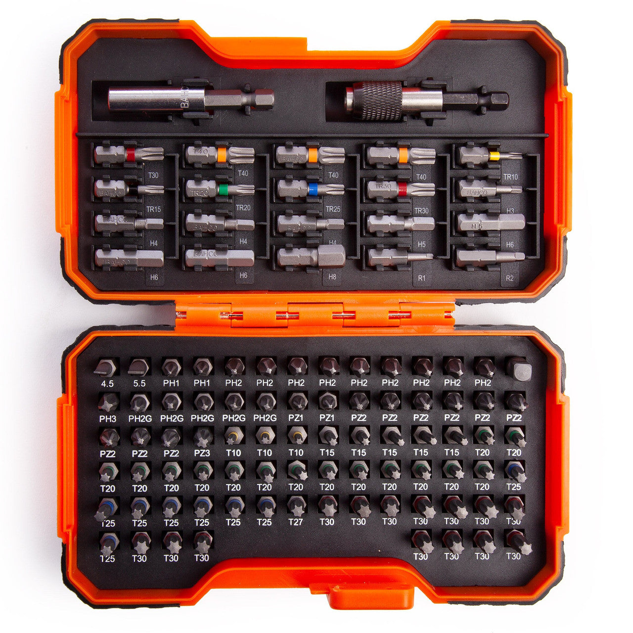 Bahco Assorted Screwdriver Bit Set with 2 Bit Holders 100 Piece 59/S100BC