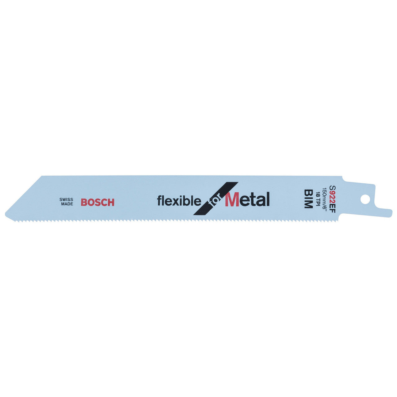 Bosch Flexible Reciprocating Saw Blade for Metal 150mm Pack Of 5 S922EF
