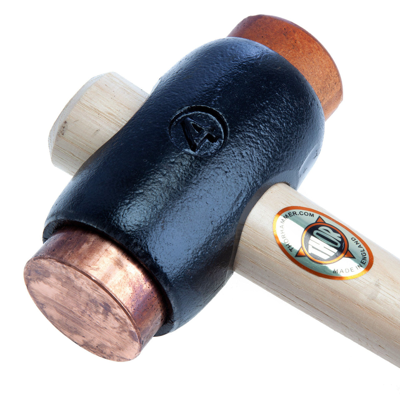 Thor Copper & Hide Hammer Size 4 Dia 50mm polished wooden handle 2380G 03-216