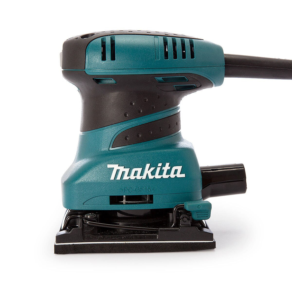 Makita Orbital Palm Sander 110V 200w Cable 2.0m Inc 6 Abrasive Papers BO4556