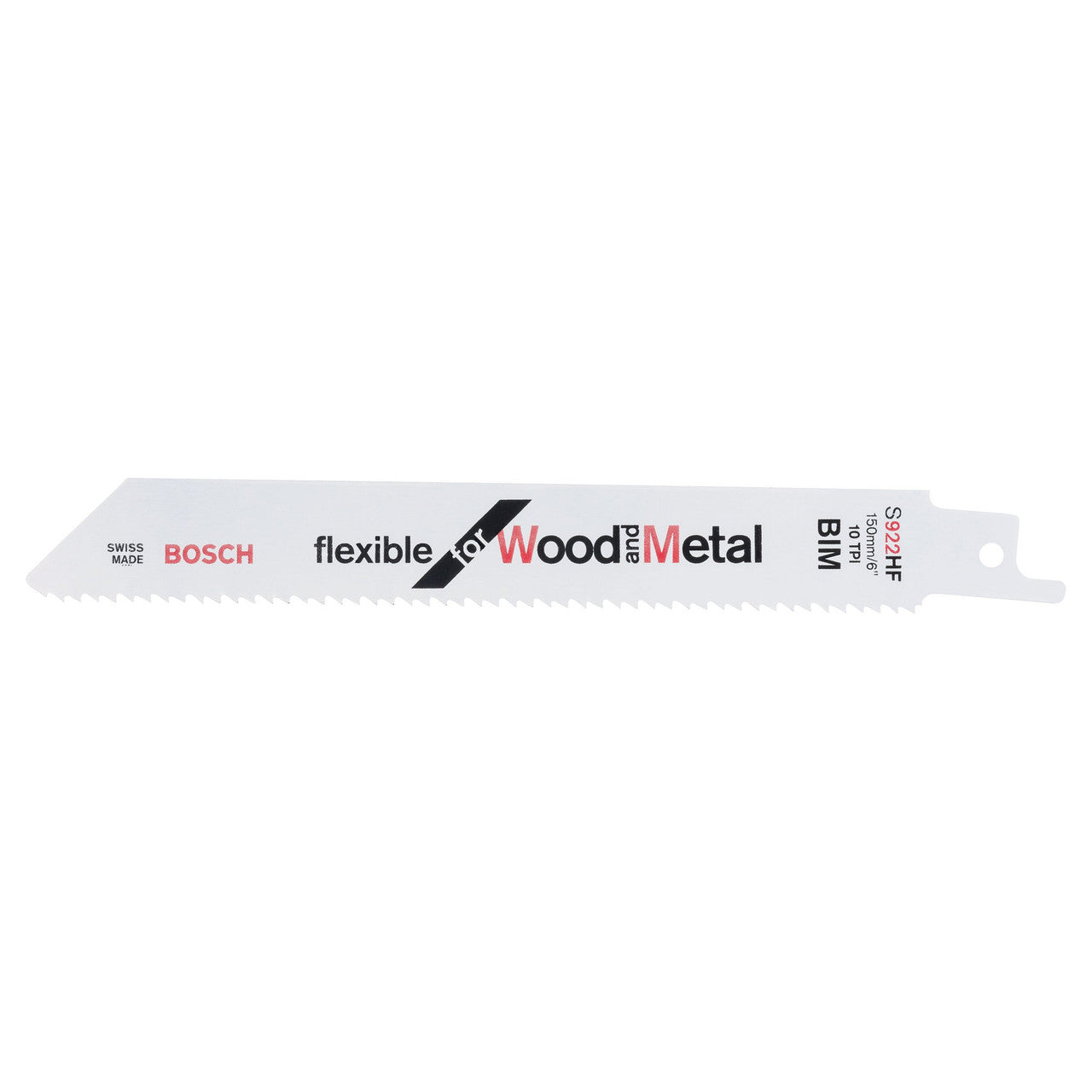 Bosch Reciprocating Saw Blades for Wood & Metal 150mm Pack Of 5 S922HF