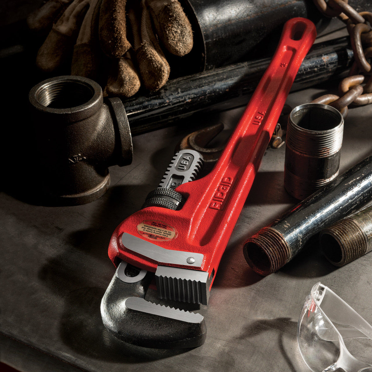 Ridgid Model 14 Straight Pipe Wrench 14 Inch 350mm Capacity 50mm 2in 31020