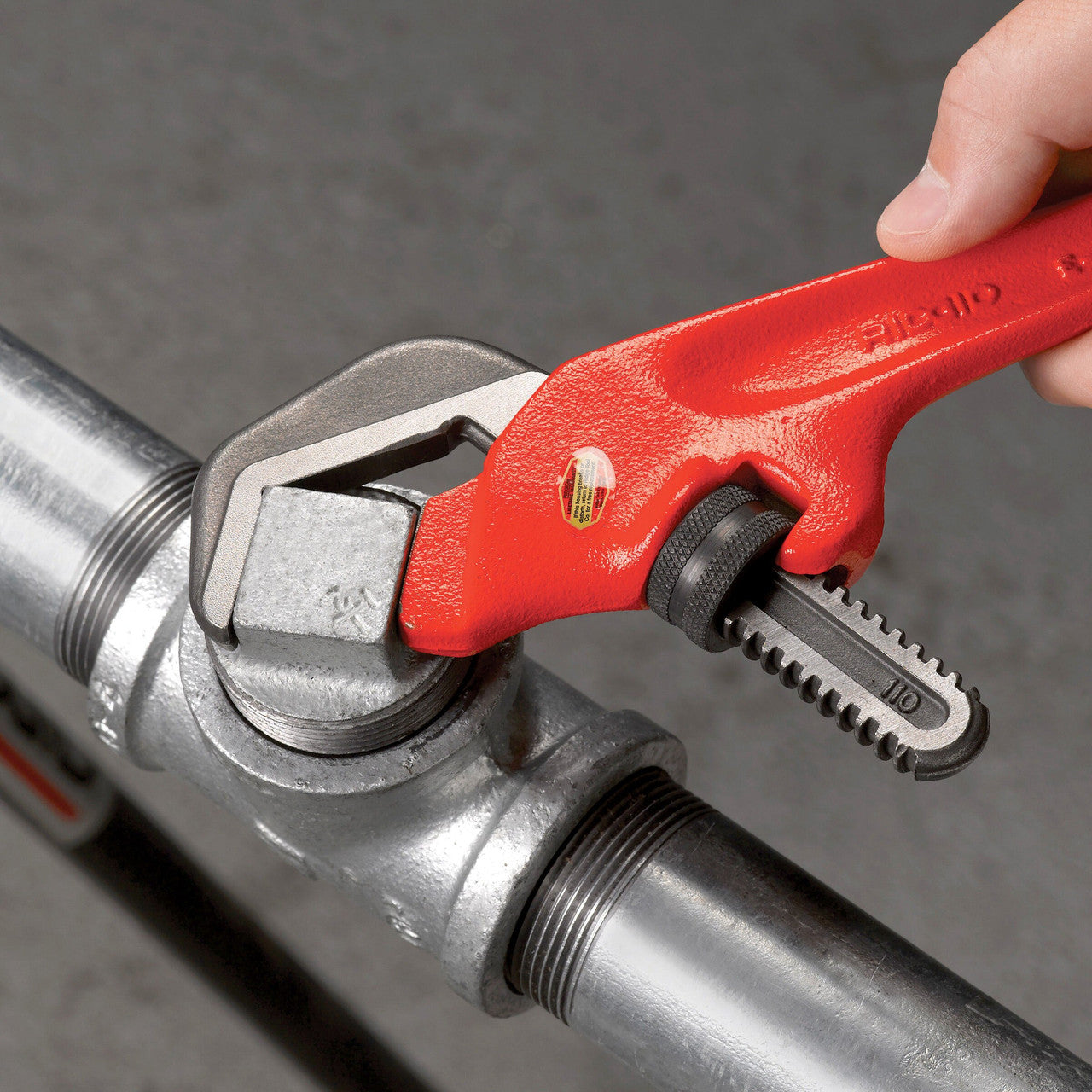 Ridgid Offset Hex Pipe Wrench 9. 1/2 Inch 240mm Jaw 29-67mm 1.1/8 - 2.5/8 31305