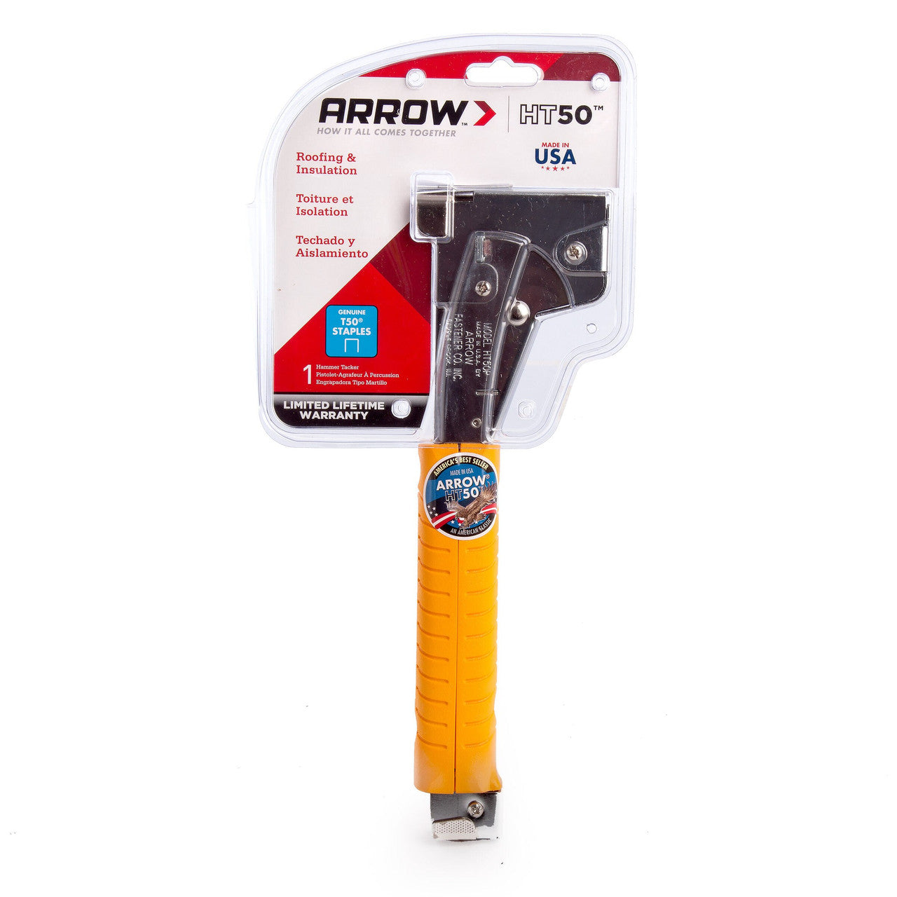 Arrow Tomahawk Heavy Duty Hammer Tacker Steel Construction Weight 0.5kg HT50A