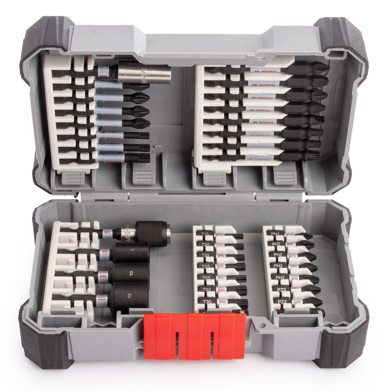 Bosch Impact Screwdriver Bit Set 36 Piece Mixed Kit With Holder 2608522365