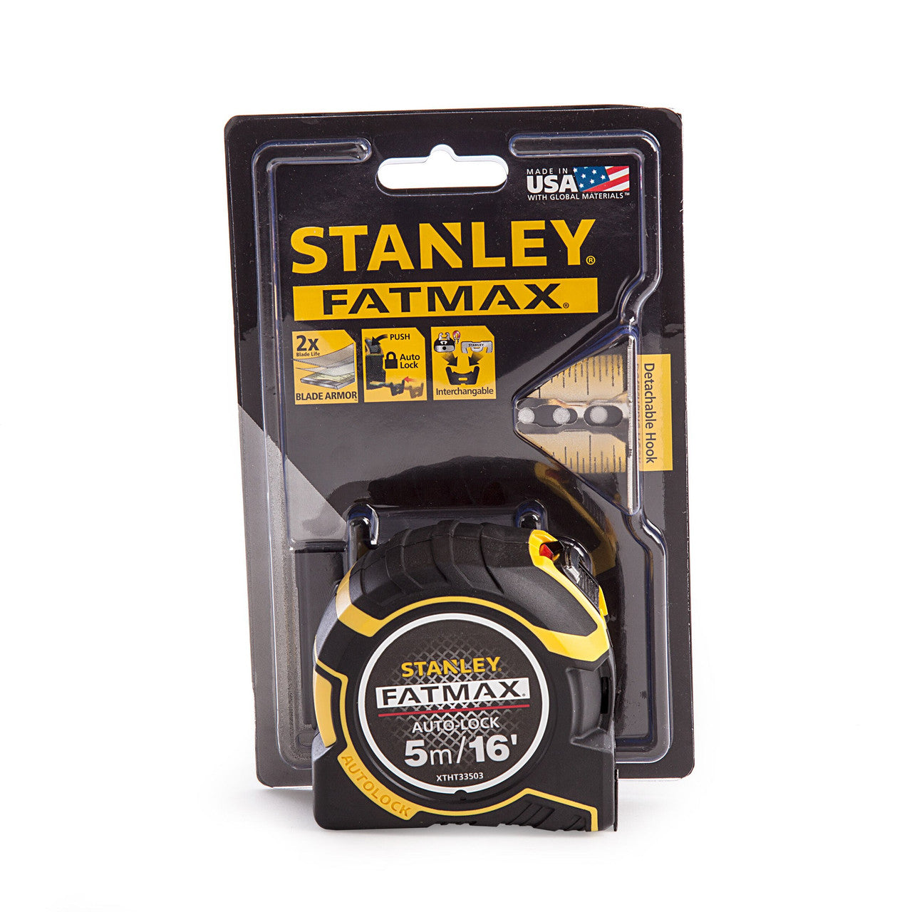 Stanley FatMax Autolock Tape Measure with Blade Armor 5m XTHT0-33503