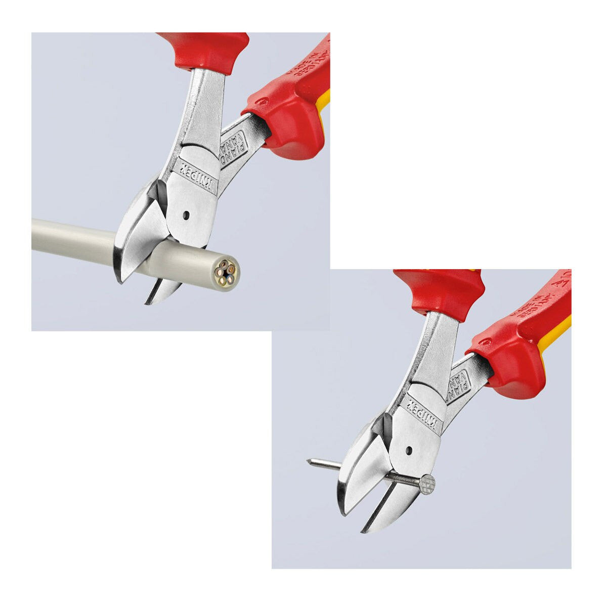 Knipex High Leverage Diagonal Cutters VDE Insulated 1000V Heavy Duty 7406200SB