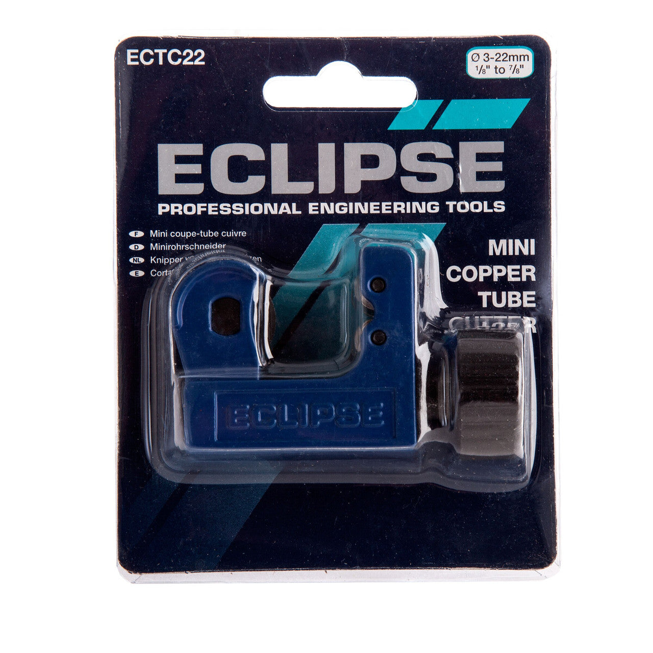 Eclipse Mini Brake Pipe Tube Cutter 3 - 22mm For Tight Spaces ECTC22