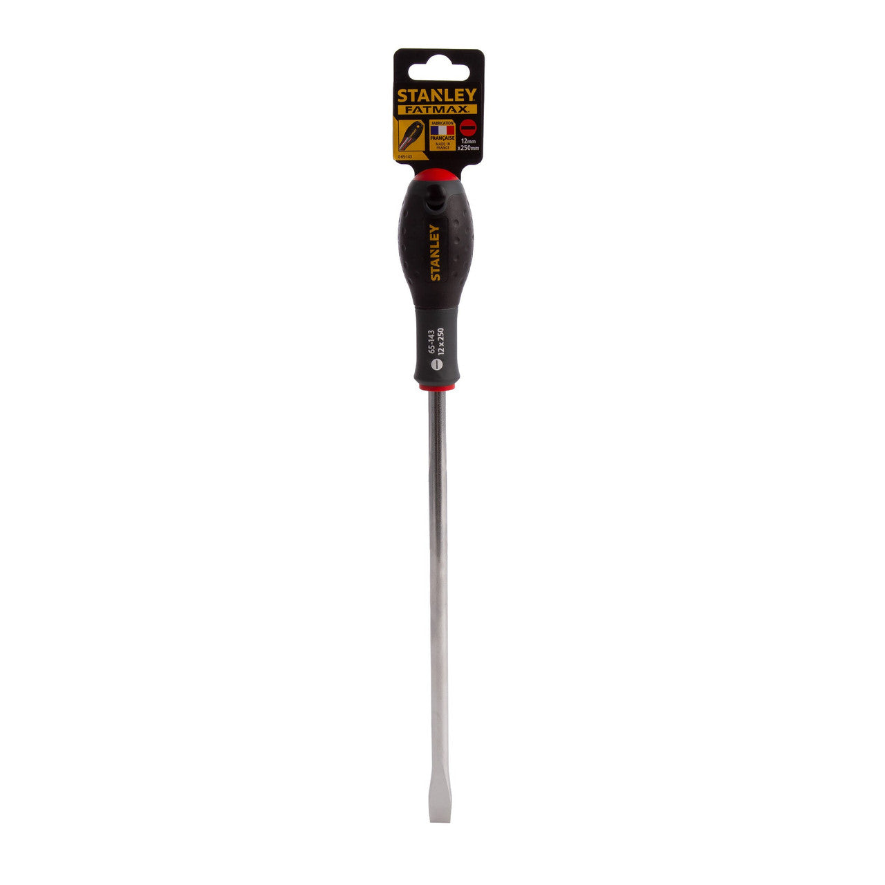 Stanley FatMax Flared Screwdriver 12mm x 250mm Soft Grip Handle 0-65-143