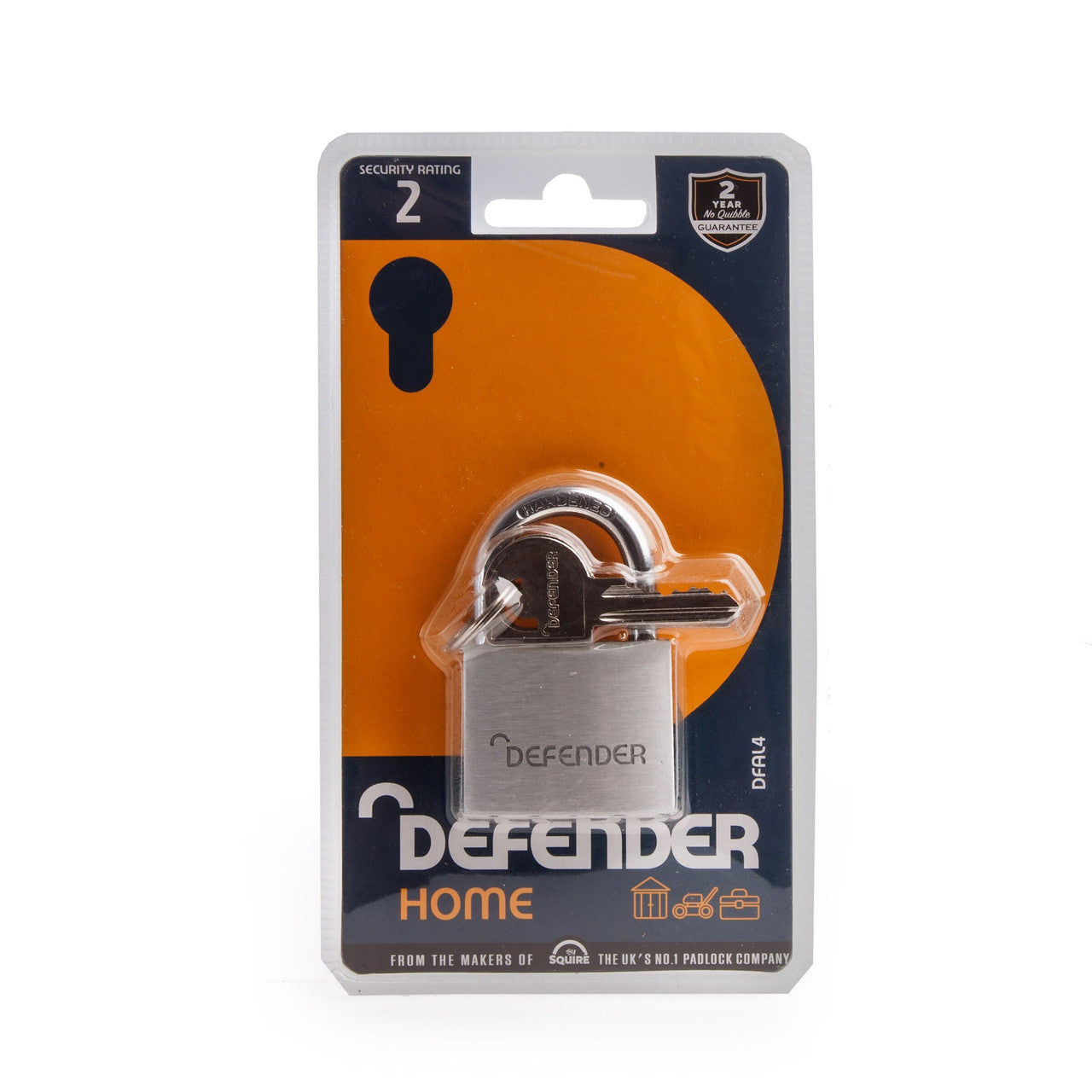 Henry Squire Aluminium Padlock Branded Defender 40mm DFAL4