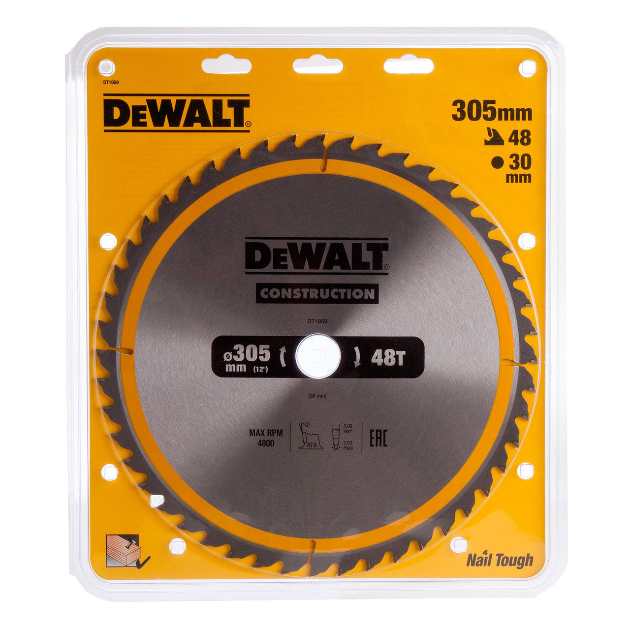 Dewalt Construction Circular Saw Blade 305 x 30mm x 48T DT1959