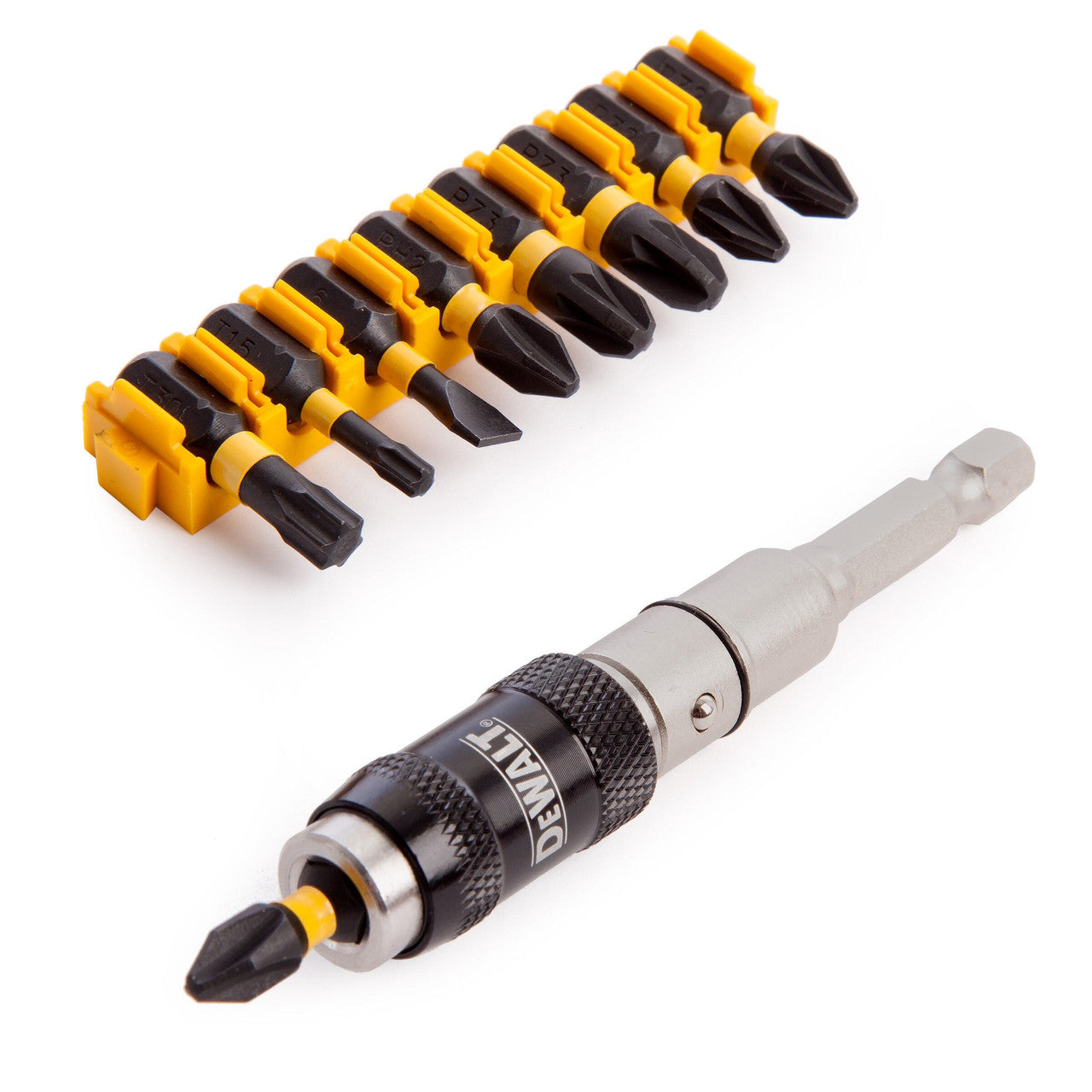 Dewalt Impact Torsion Screwdriving Set 10 Piece Pivoting Bit Tip Holder DT70518T
