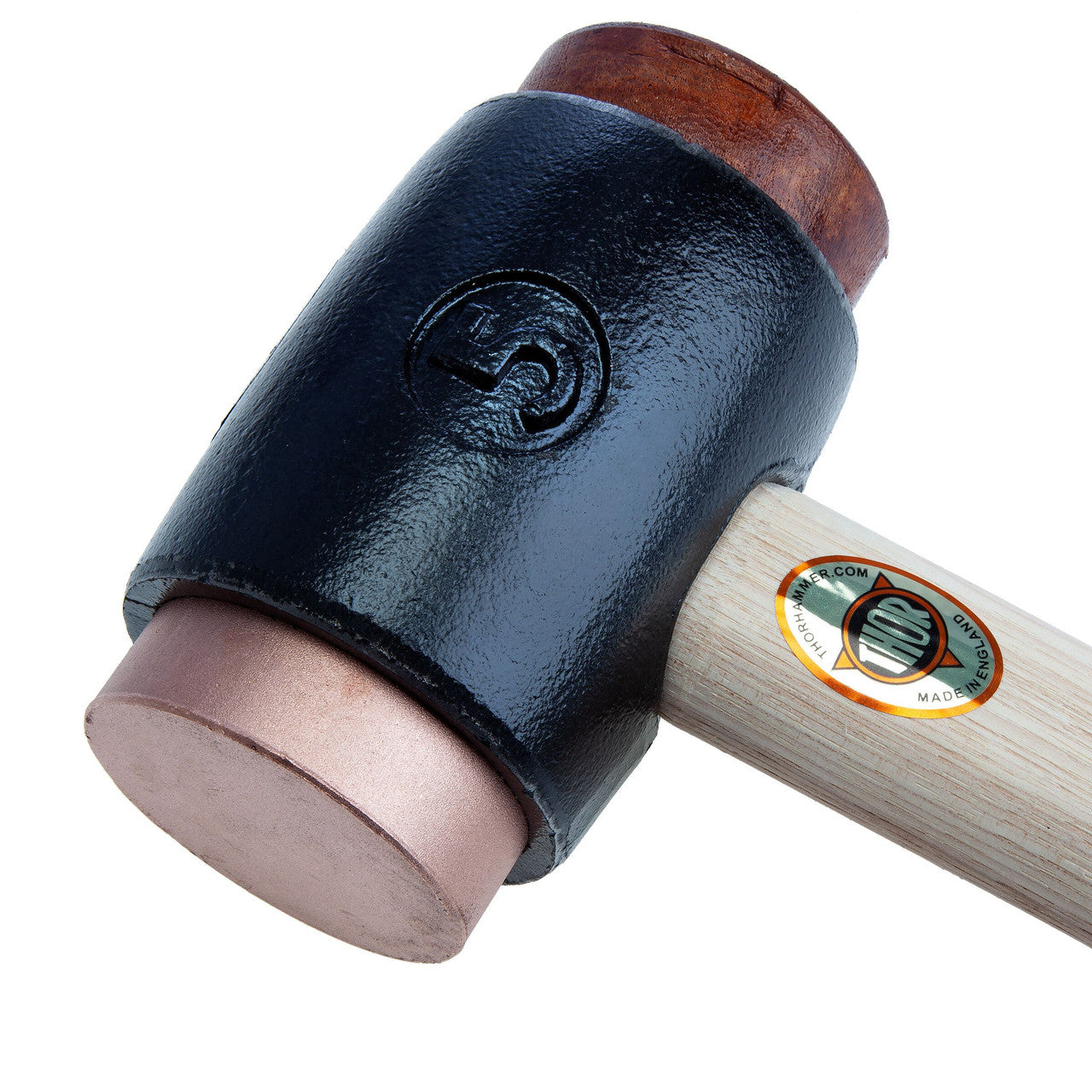 Thor Copper & Hide Hammer Size 5 (70mm) 5000G Wood handle 915mm 03-222