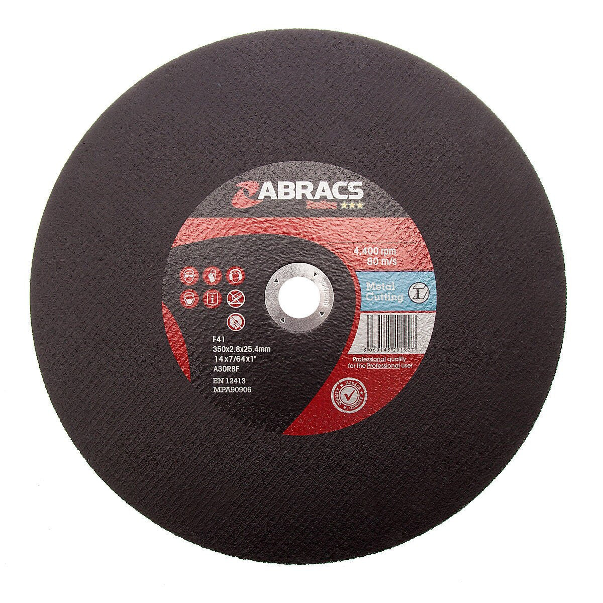 Abracs Proflex Metal Cutting Disc 350mm x 2.8mm 10 Pack PF3502825FM-10