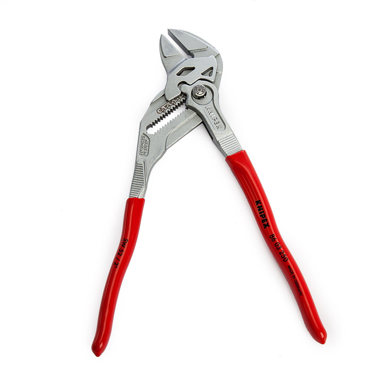 Knipex Plier Wrench 2 in 1 Tool Chrome Plated 250mm Smooth Jaws 8603250SB