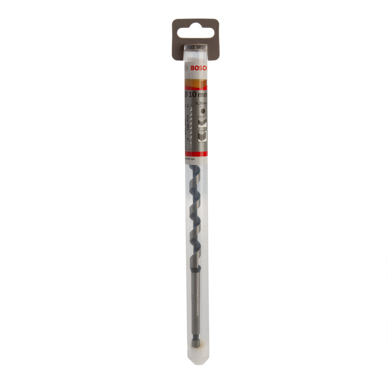 Bosch Auger Drill Bit with Hex Shank 10 x 160 x 235mm 2608597624