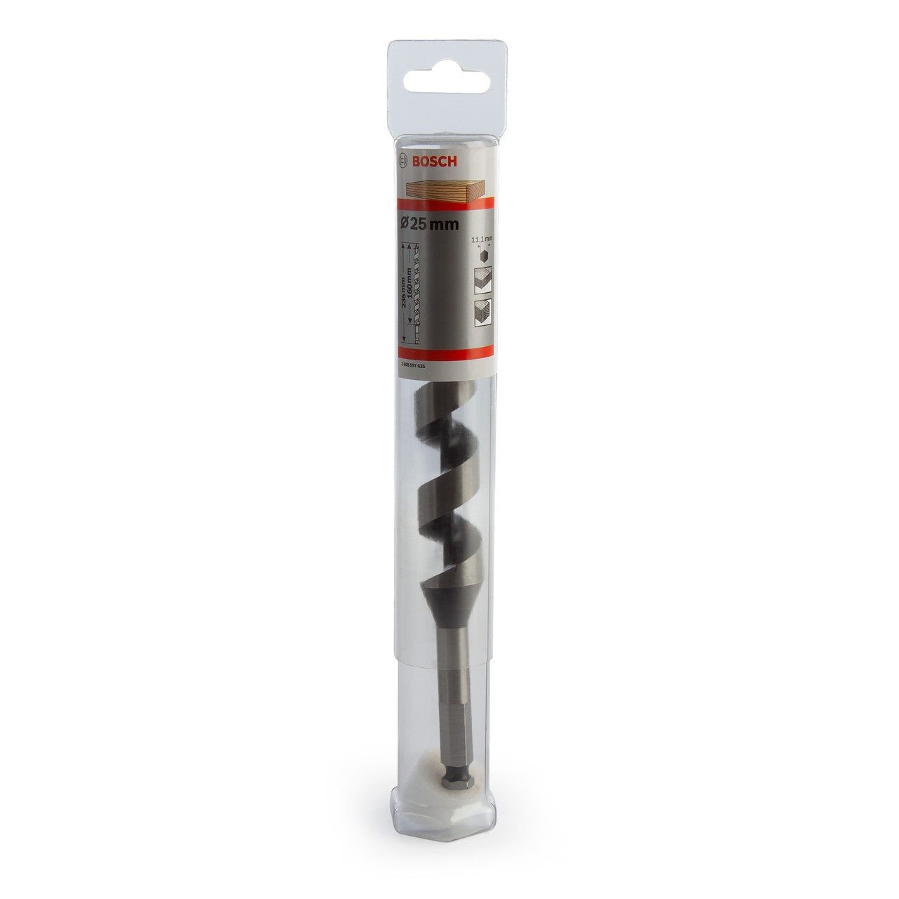 Bosch Auger Drill Bit with Hex Shank 25 x 160 x 235mm 2608597635