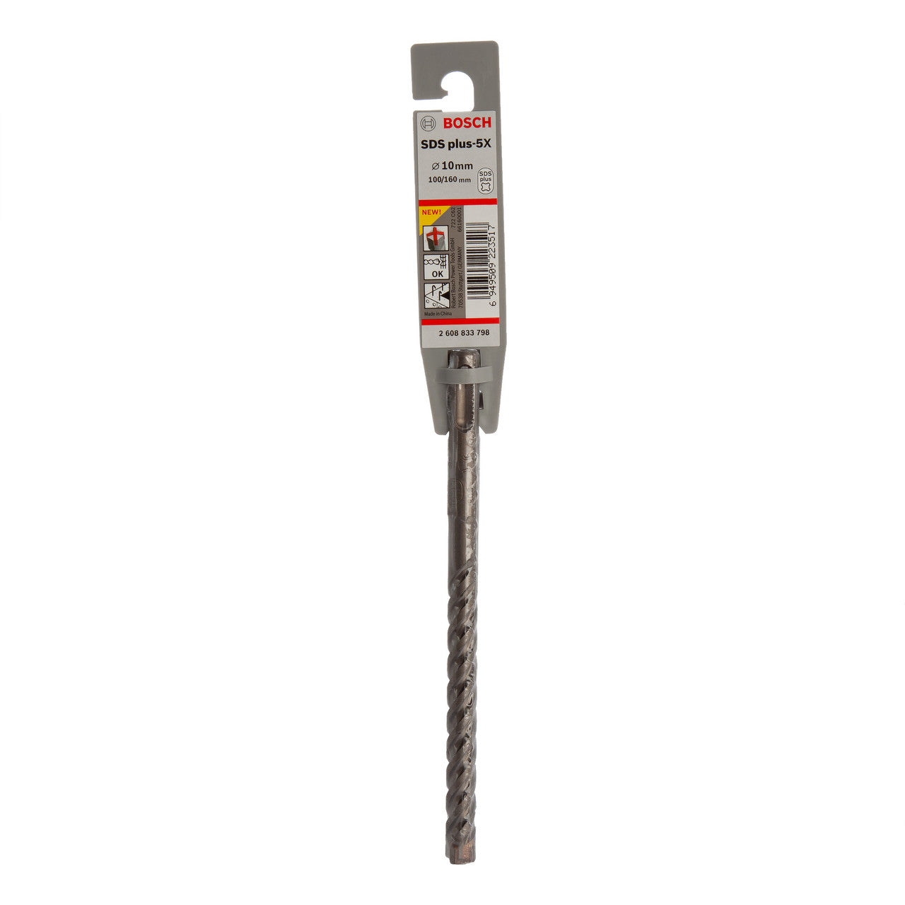 Bosch SDS+ 5X Masonry Drill Bit 10 x 100 x 160mm 2608833798