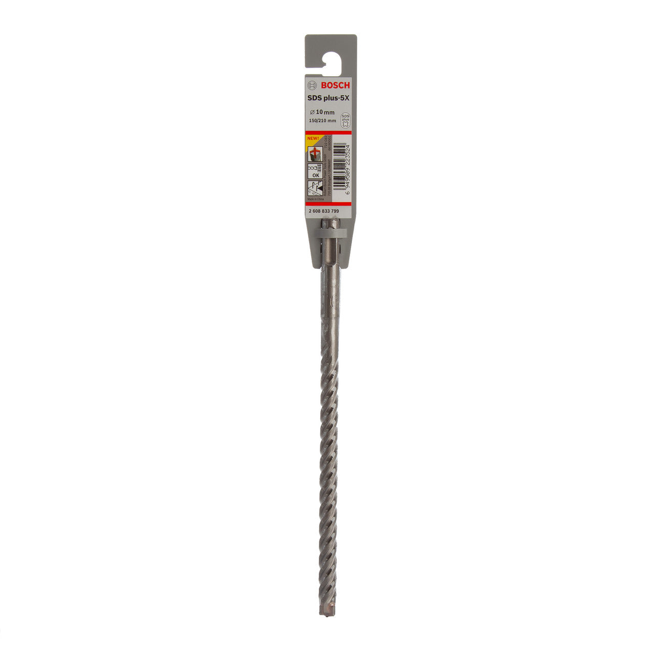 Bosch SDS+ 5X Masonry Drill Bit 10 x 150 x 210mm 2608833799