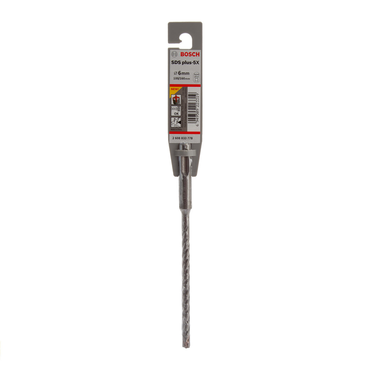 Bosch SDS+ 5X Masonry Drill Bit 6 x 100 x 160mm 2608833778