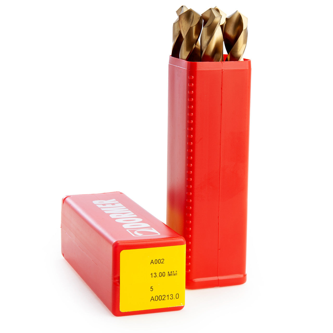 Dormer HSS TiN Coated Tip Jobber Drill Bits 13mm Box Of 5 A002