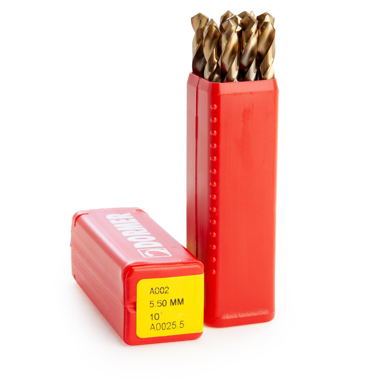 Dormer HSS TiN Coated Tip Jobber Drill Bits 5.5mm Box Of 10 A002