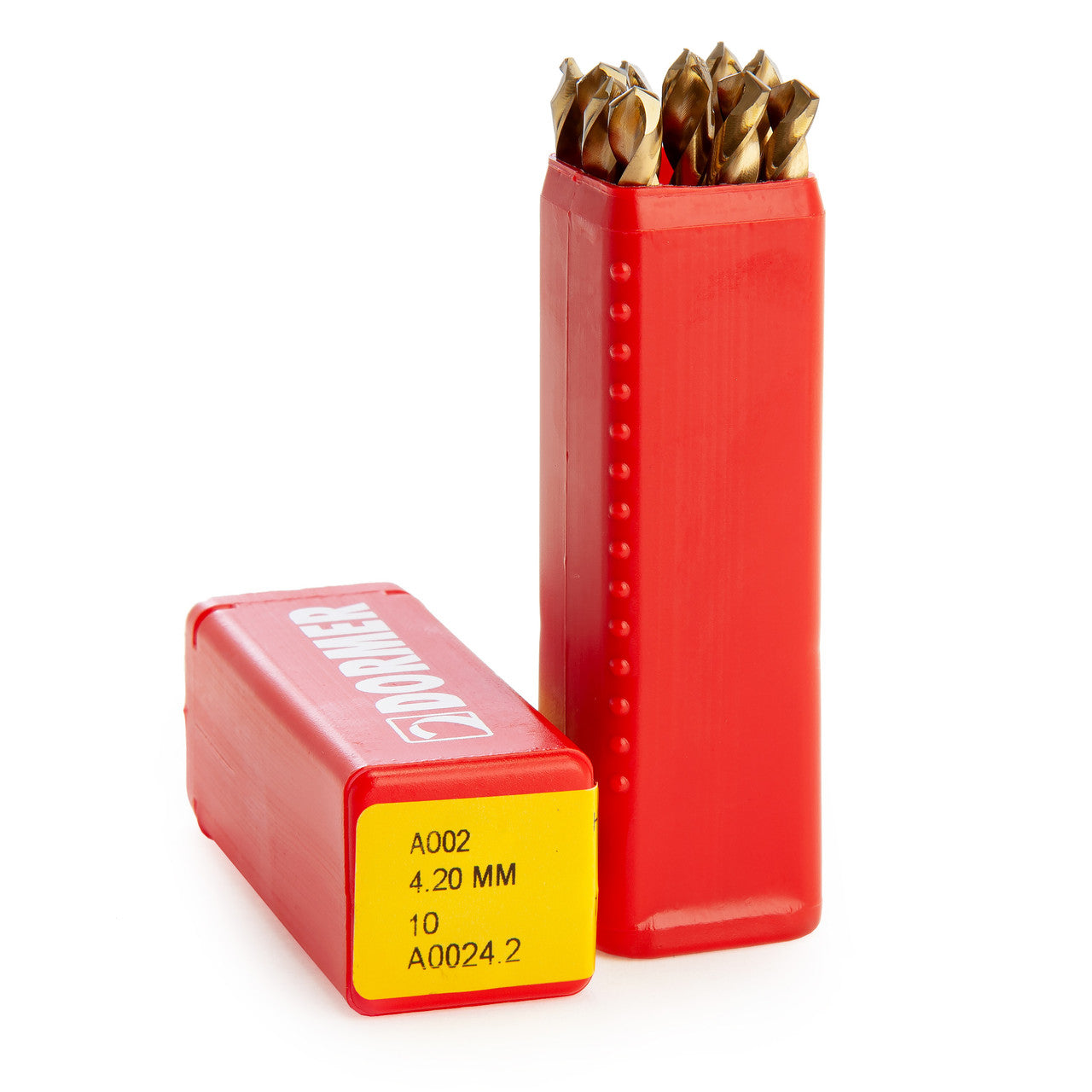 Dormer HSS TiN Coated Tip Jobber Drill Bits 4.2mm Box Of 10 A002