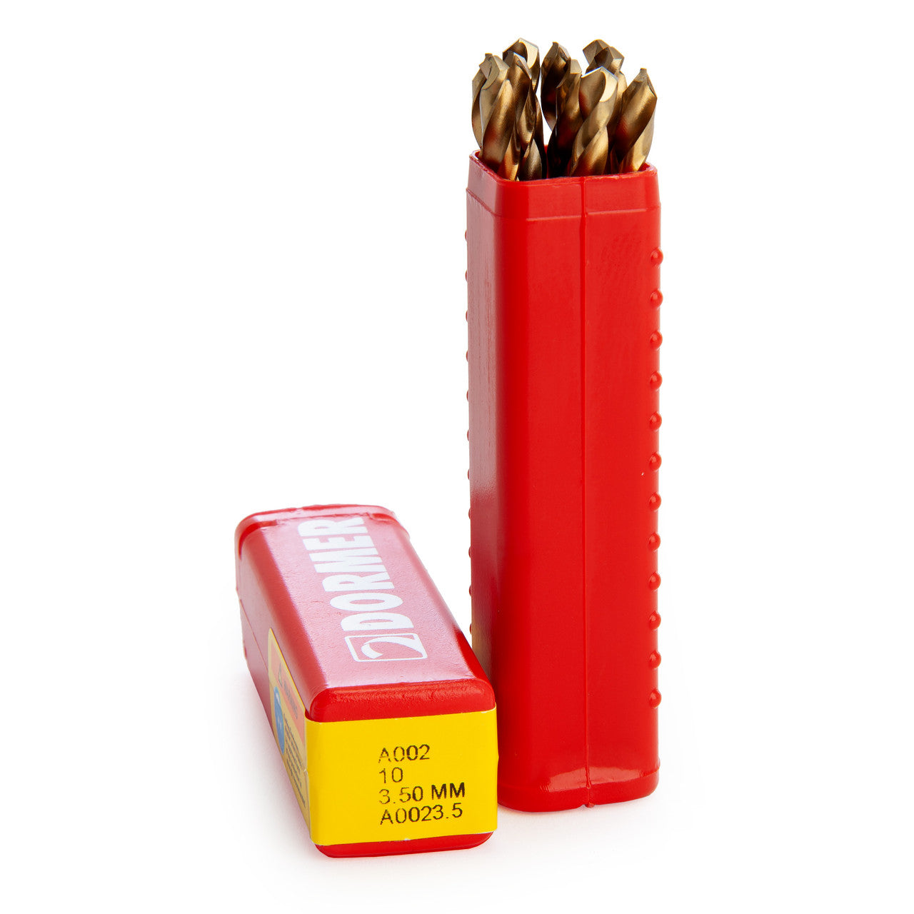 Dormer HSS TiN Coated Tip Jobber Drill Bits 3.5mm Box Of 10 A002