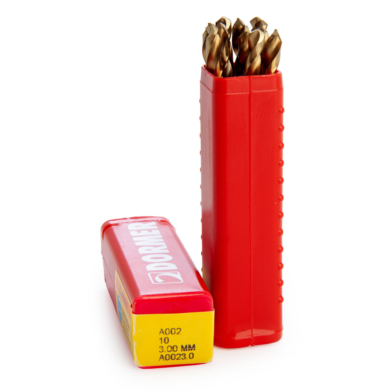 Dormer HSS TiN Coated Tip Jobber Drill Bits 3mm Box Of 10 A002