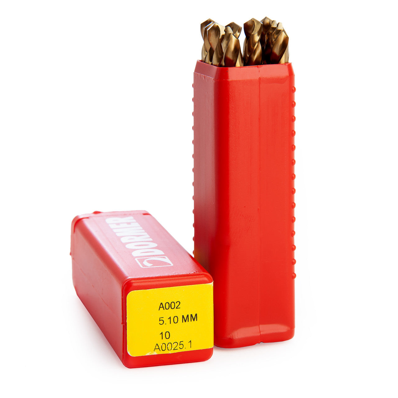 Dormer HSS TiN Coated Tip Jobber Drill Bits 5.1mm Box Of 10 A002