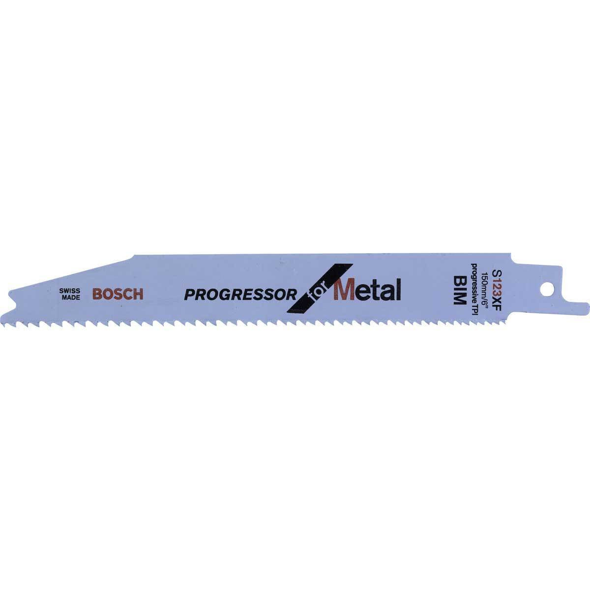Bosch Progressor Reciprocating Saw Blades for Metal Pack of 100 S123XF