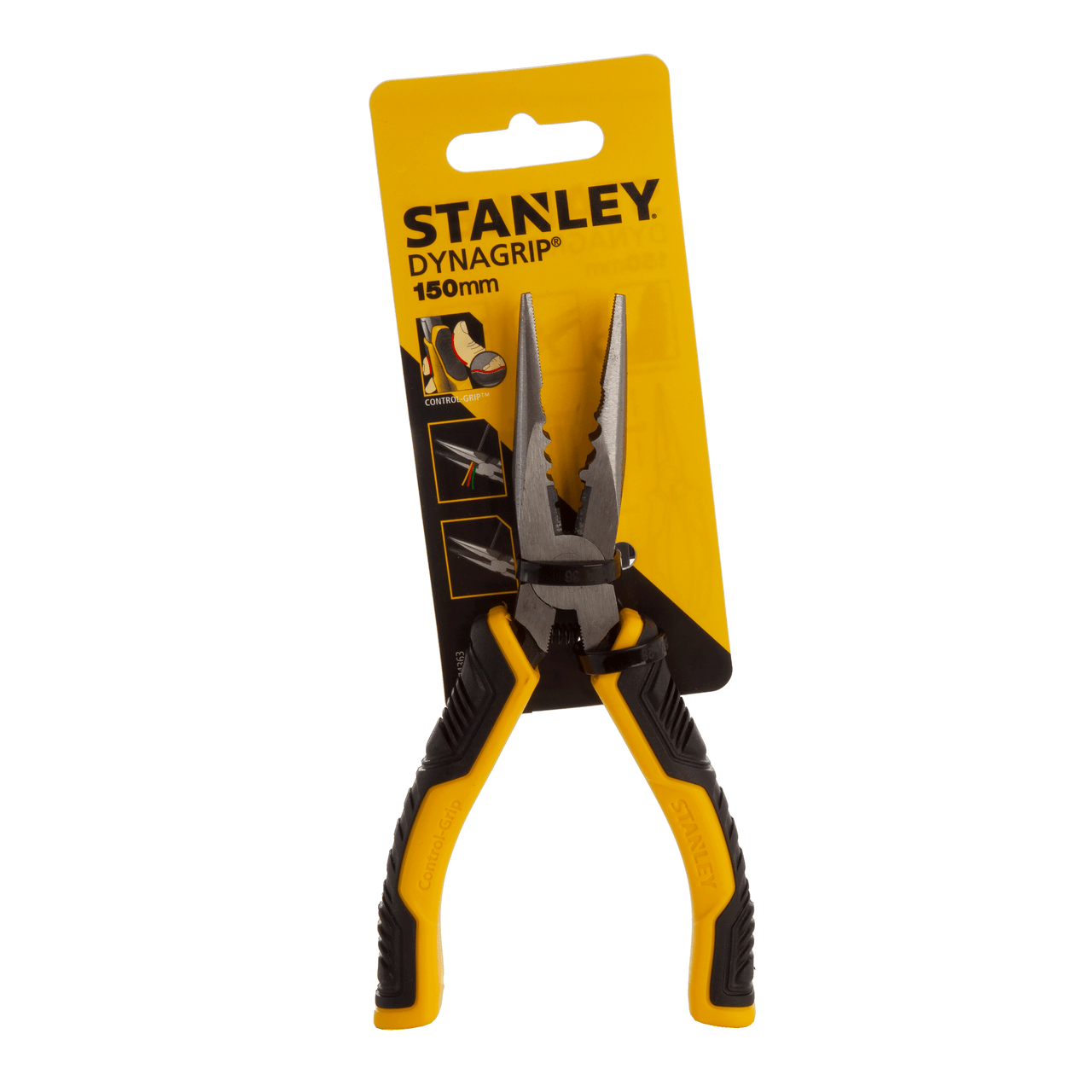 Stanley ControlGrip Long Nose Pliers 150mm Gripping Bending Cutting STHT0-74363