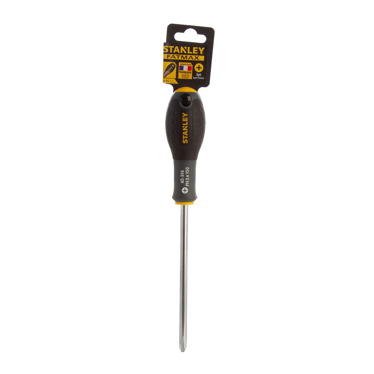 Stanley FatMax Screwdriver Phillips PH3 x 150mm Soft Grip Handle 0-65-316