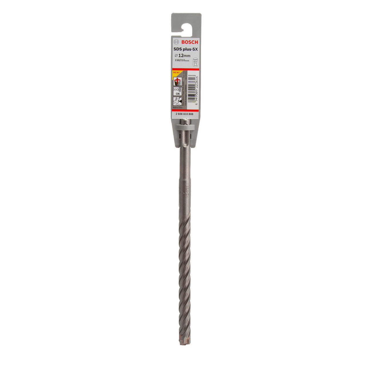 Bosch SDS+ 5X Masonry Drill Bit 12 x 150 x 210mm 2608833808
