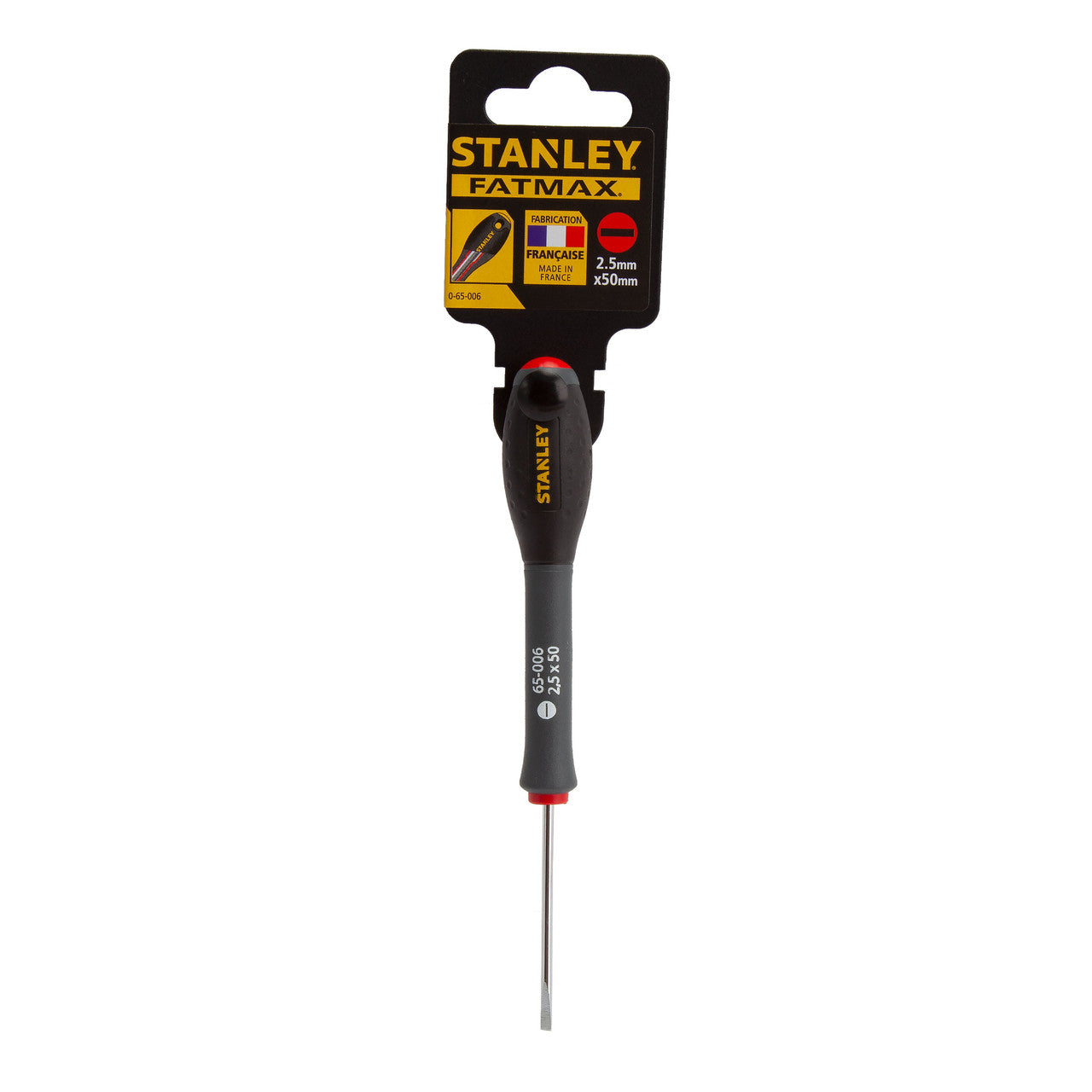 Stanley FatMax Parallel Screwdriver 2.5mm x 50mm Colour Coded Ends 0-65-006