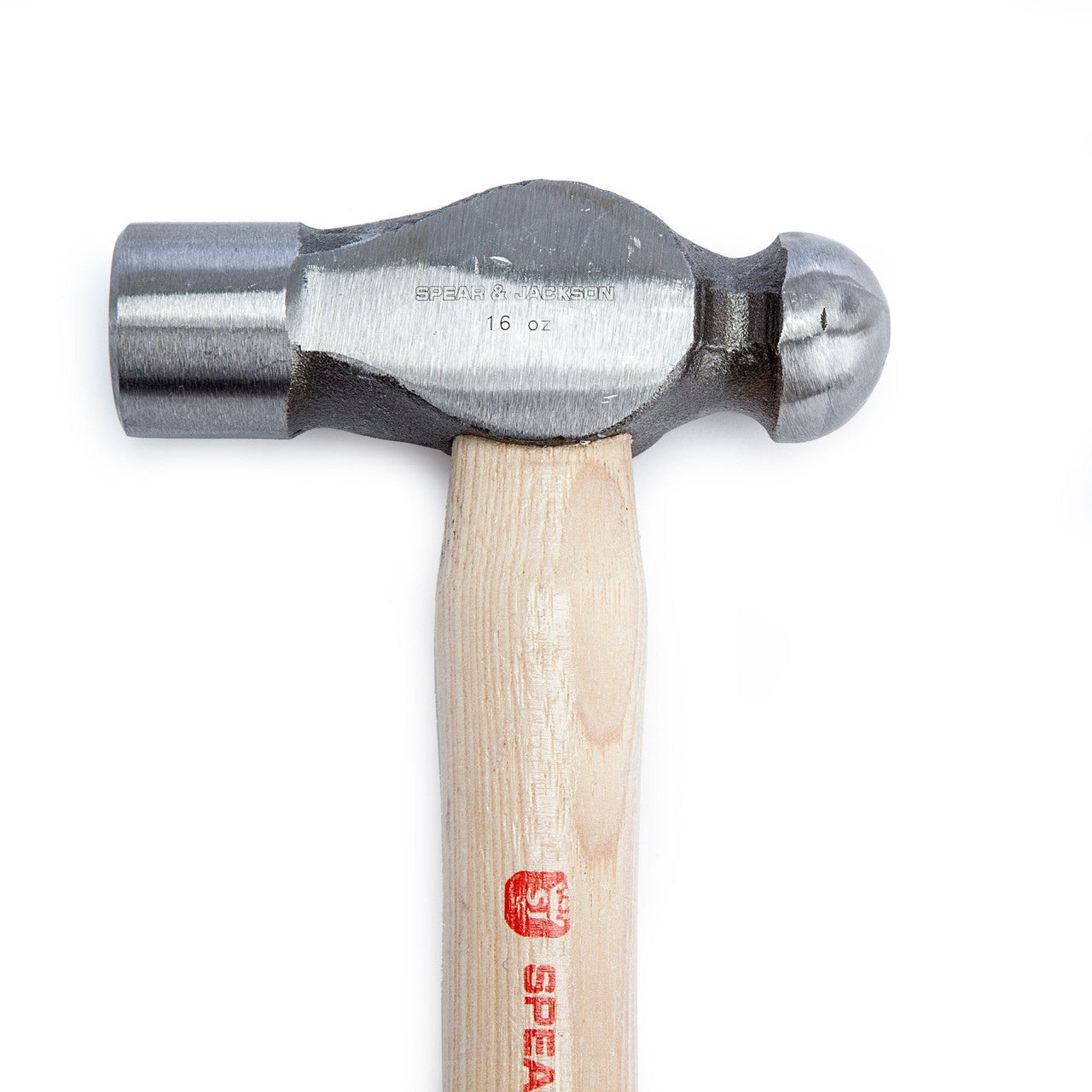 Spear & Jackson Engineers Ball Pein Hammer Hickory Shaft 16oz SJ-BPH16