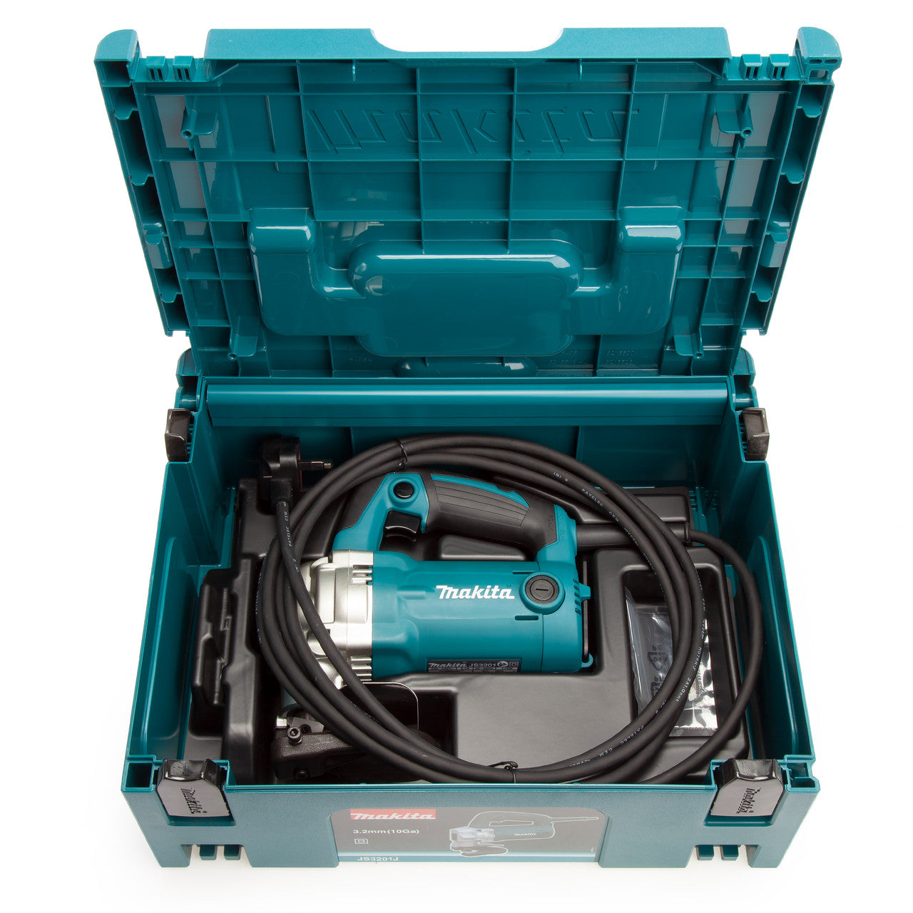 Makita Shear 3.2mm in Makpac Case 110V 710W Steel Stainless & Aluminium JS3201J
