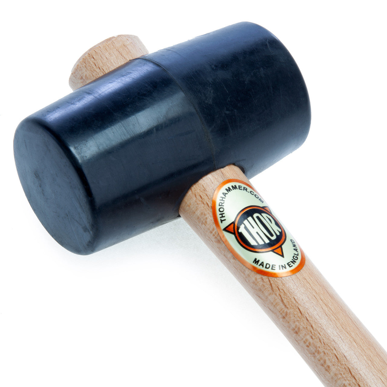 Thor Black Rubber Mallet 54mm 310g Length 320mm Wood Shaft 61-952